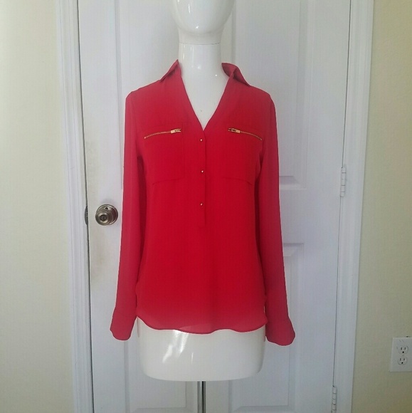Express Red Shirt XXS - Picture 2 of 5
